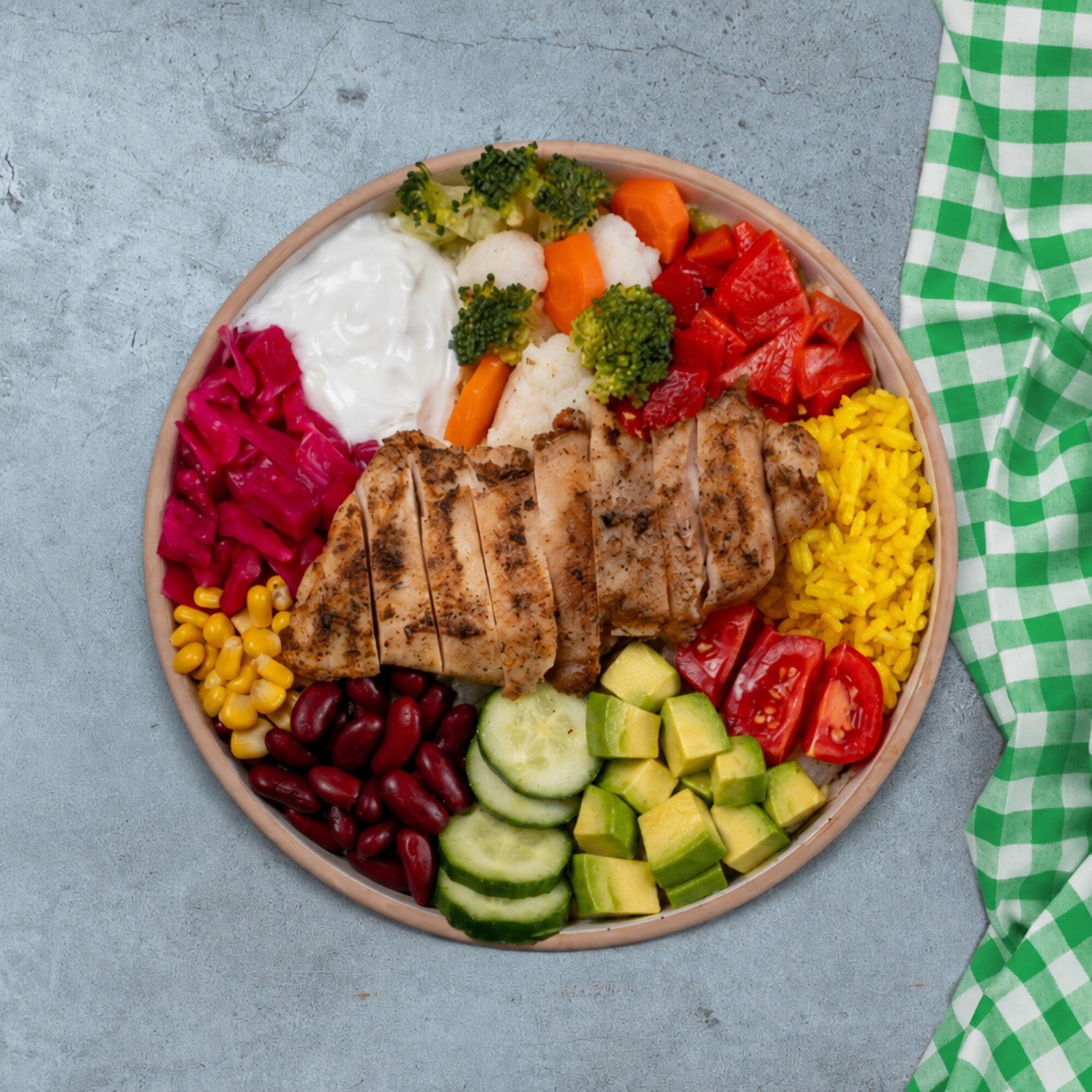 Tavuk Pirzolalı Çeşit Bowl