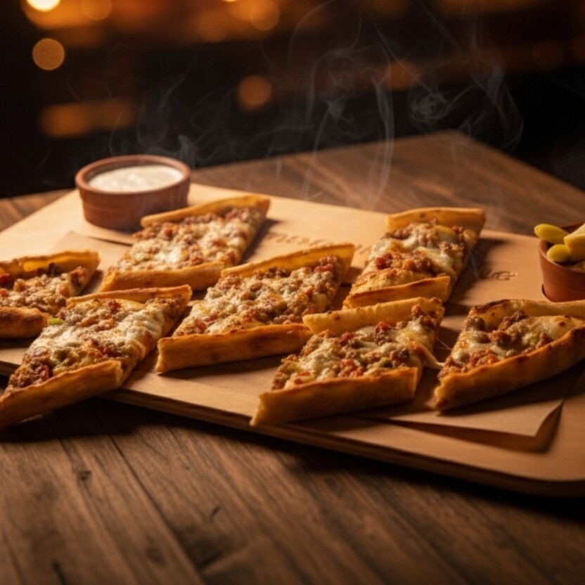 Kuşbaşılı Kaşarlı Pide