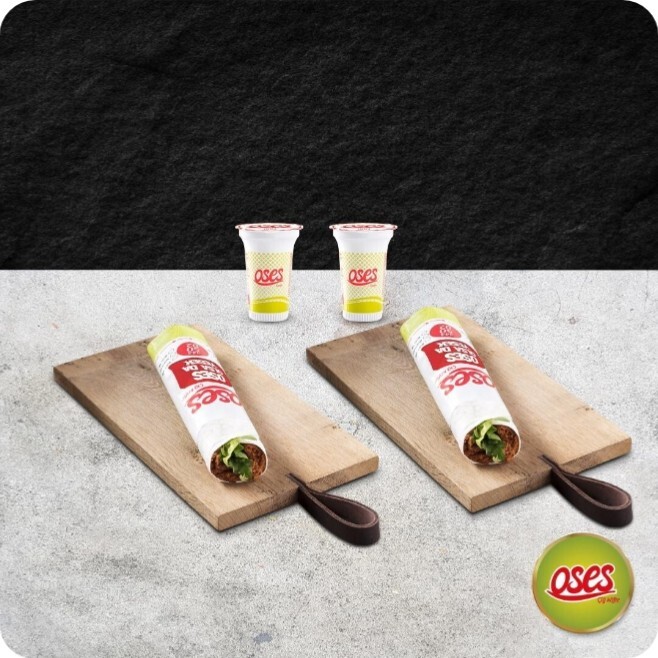 2'li Çiğ Köfte Dürüm Menü