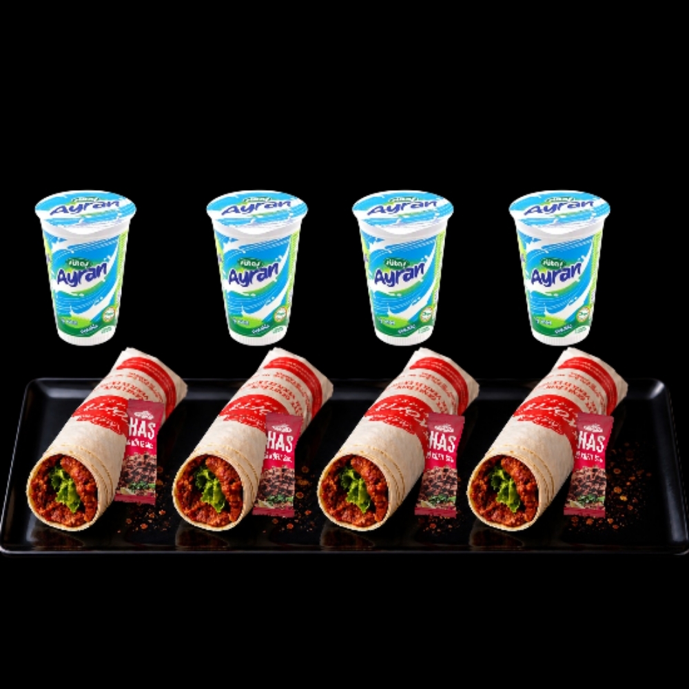 4'li Öğrenci Menü + Ayran (170 ml.)