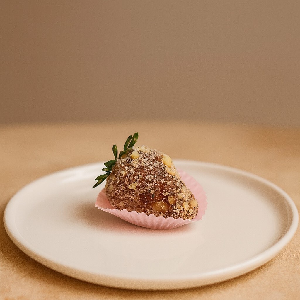 FINDIKLI STRAWBERRY DIP SÜTLÜ ÇİKOLATALI (1ADET)