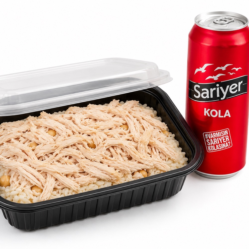 Bol Tavuklu Pilav ( 1.5 Porsiyon)+Sarıyer Kola (330ml)