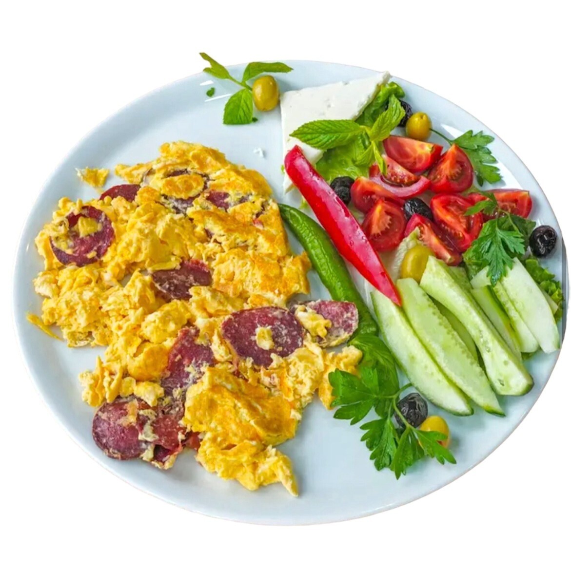 Sucuklu Yumurta Menü