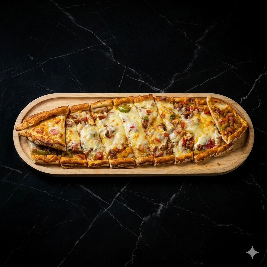 Kuşbaşılı Kaşarlı Pide