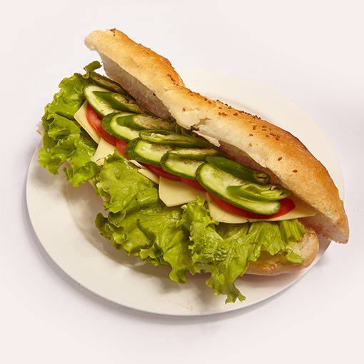 Kaşar peynirli Baget sandviç