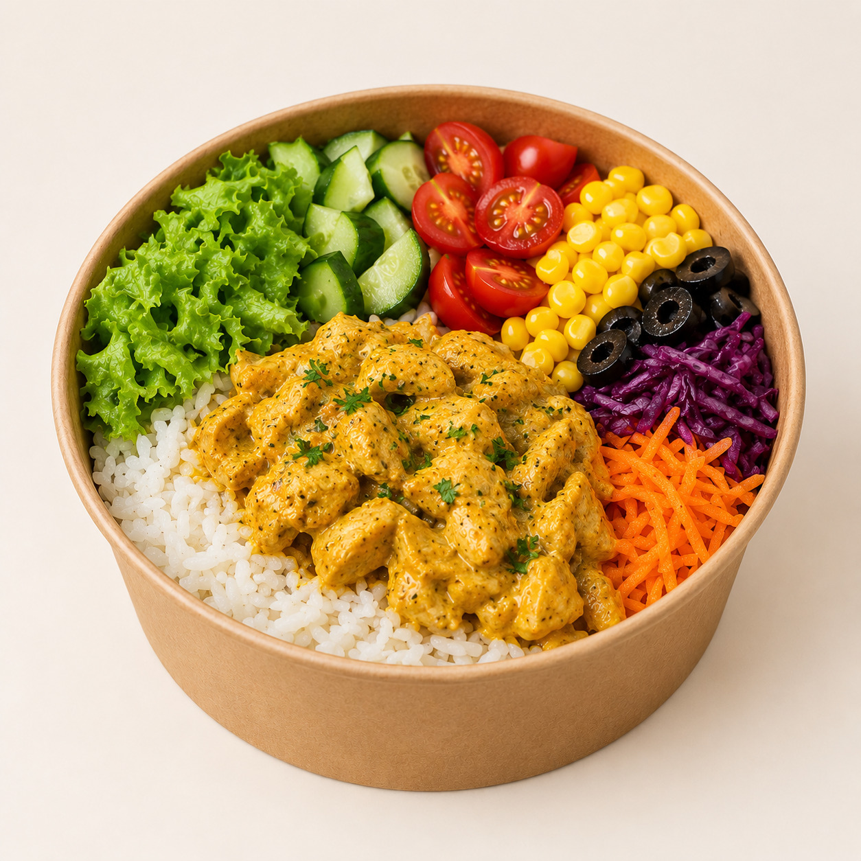 Köri Tavuk Pilavlı Bowl