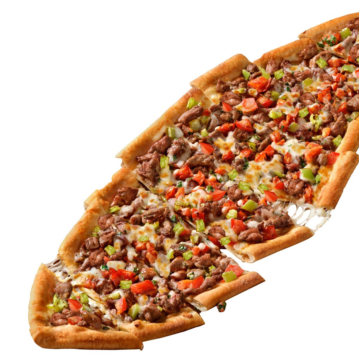 🥩 Kuşbaşılı Pide – 45 cm