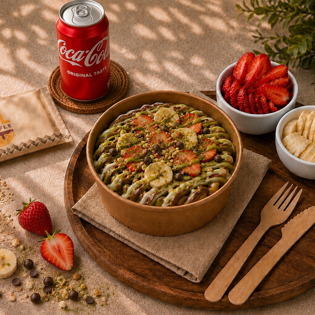 Mil Kova Waffle Antep+Coca Cola Menü