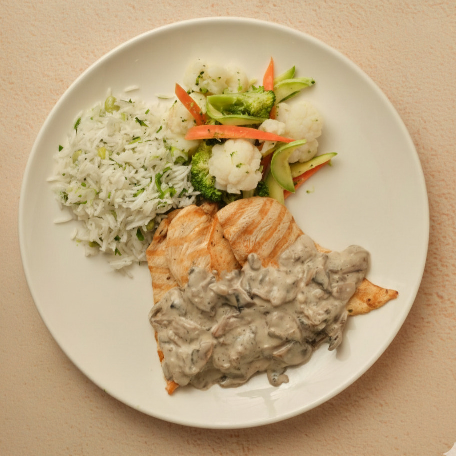 Mantar Soslu Izgara Tavuk