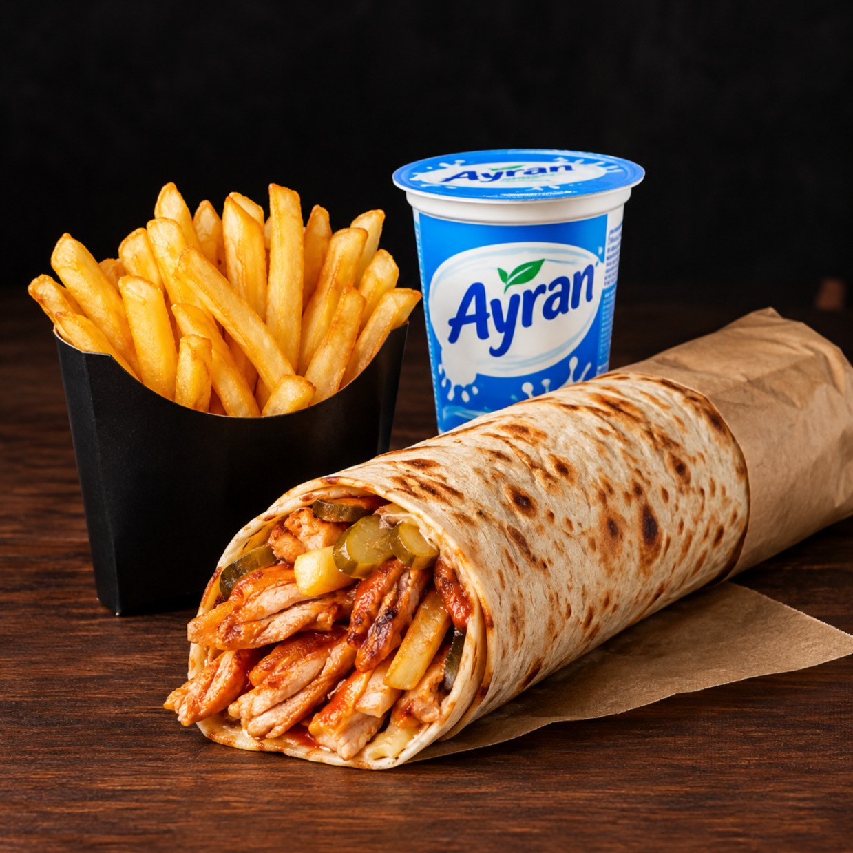 Öğrenci Menü Dürüm+Ayran