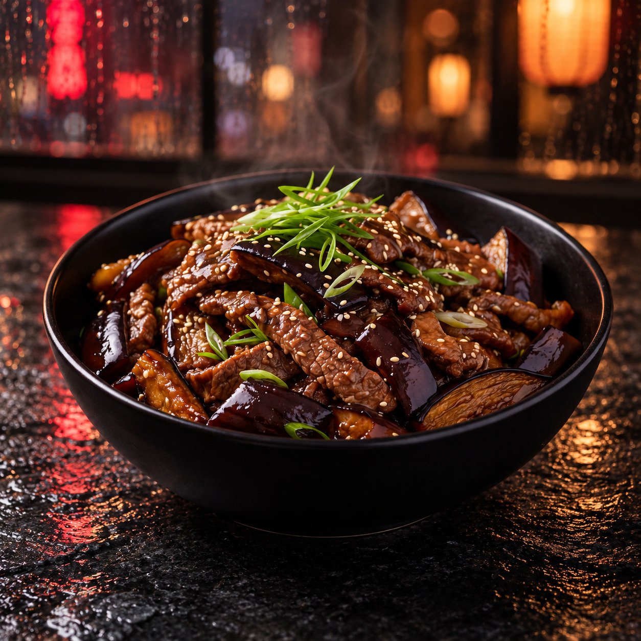 Patlıcanlı Dana Eti - Beef with Eggplant