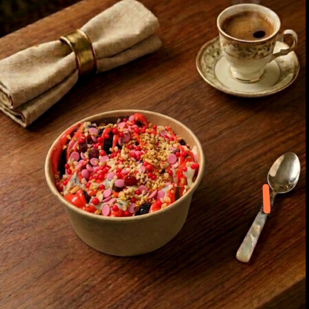 Pembe Düşler Bowl Waffle ( Büyük hamur )
