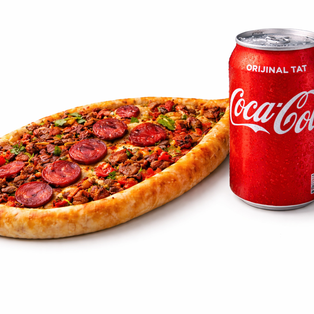 Muhteşem 3'lü Pide + Patates + Kutu İçecek