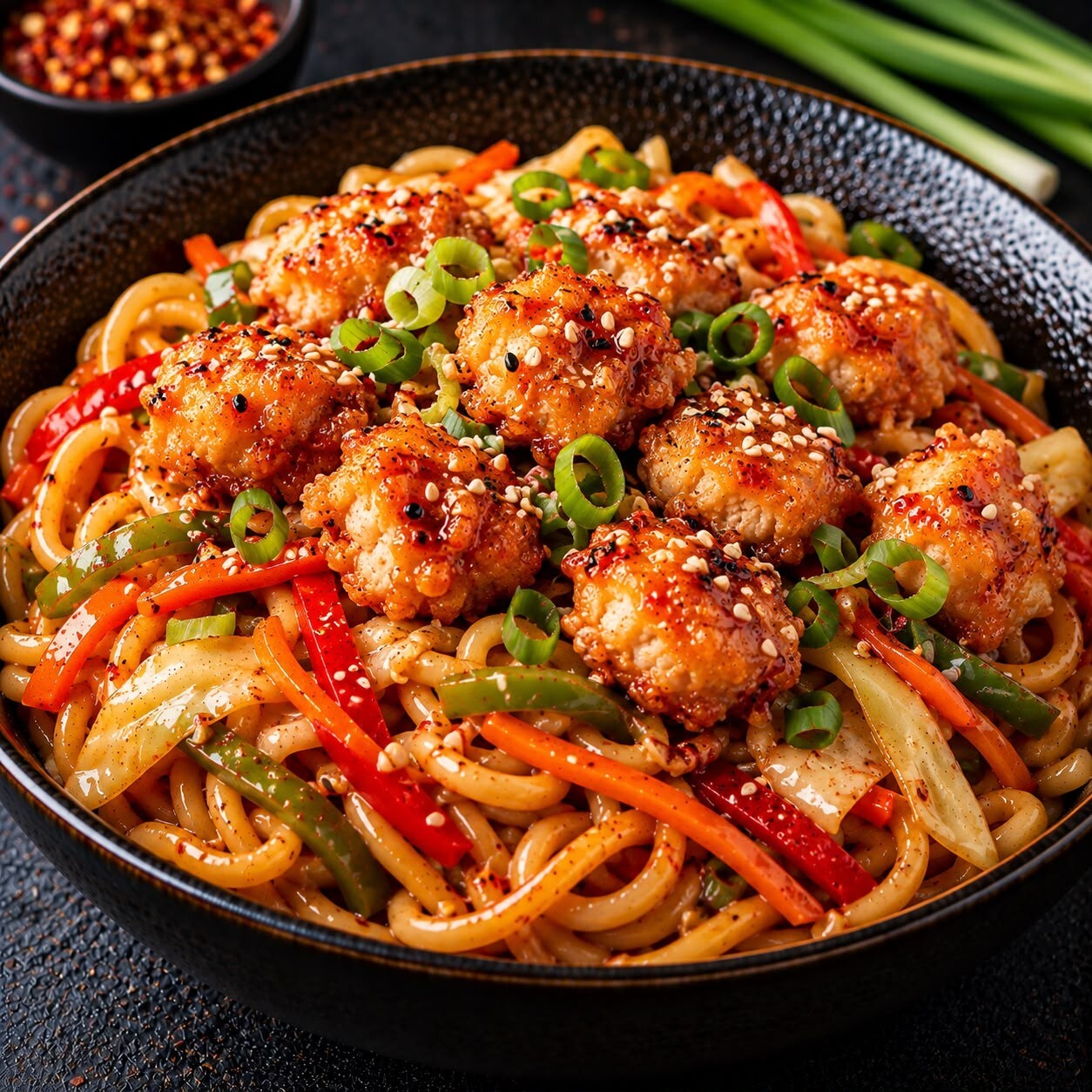 Çıtır Tavuklu Noodle