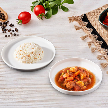Sebzeli Sulu Köfte & Pirinç Pilavı