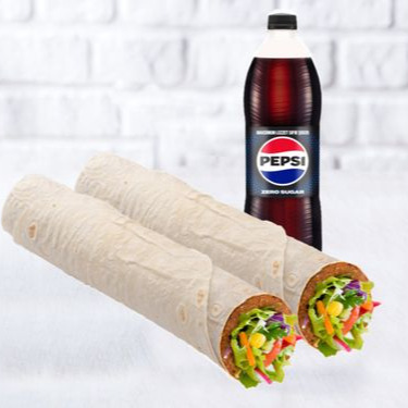 2 Mega Çiğ Köfte Dürüm Fırsatı