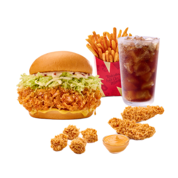 Crispy Hot Honey Burger Box
