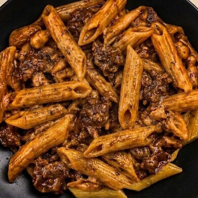Barbekü Soslu Makarna