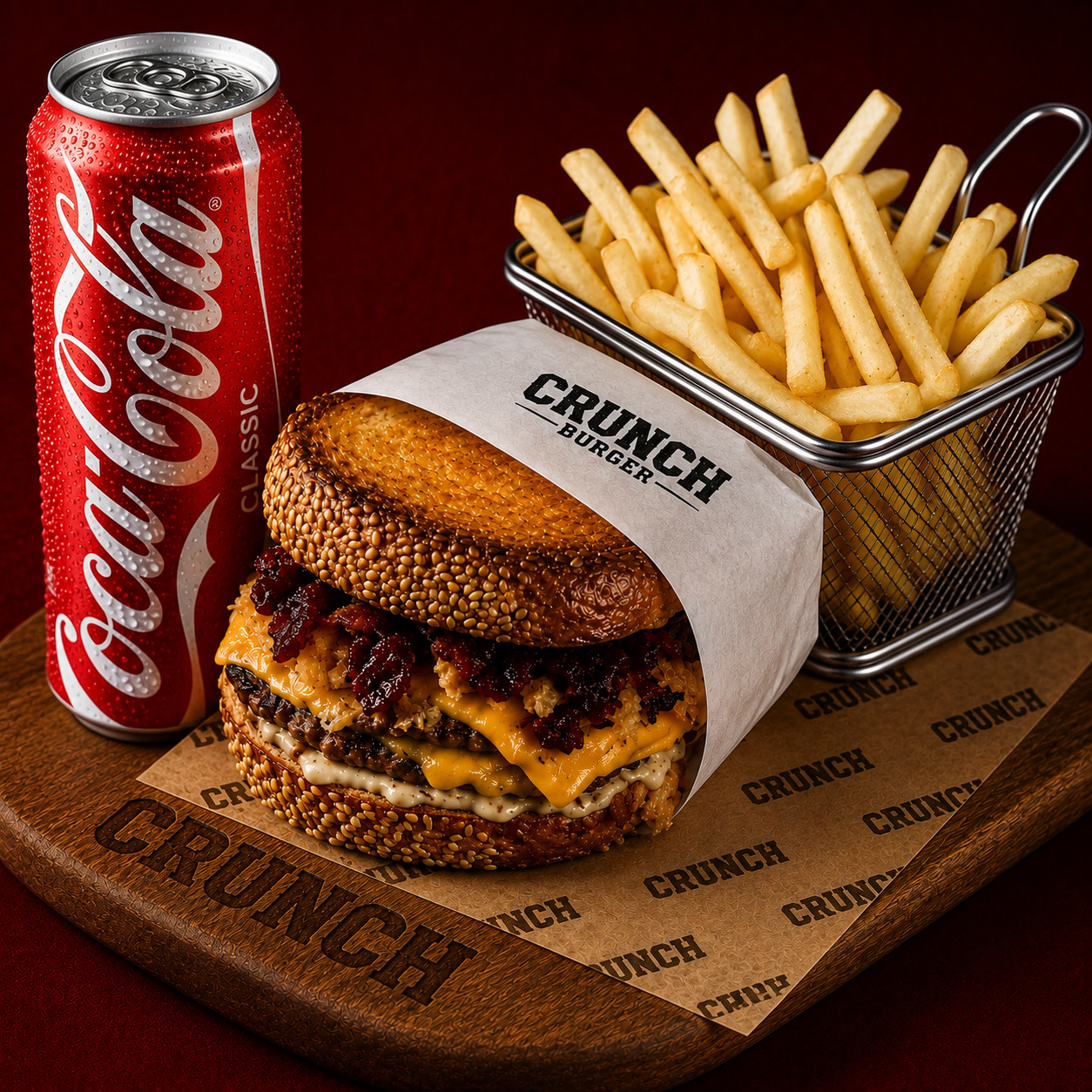 Crunch Burger Menü