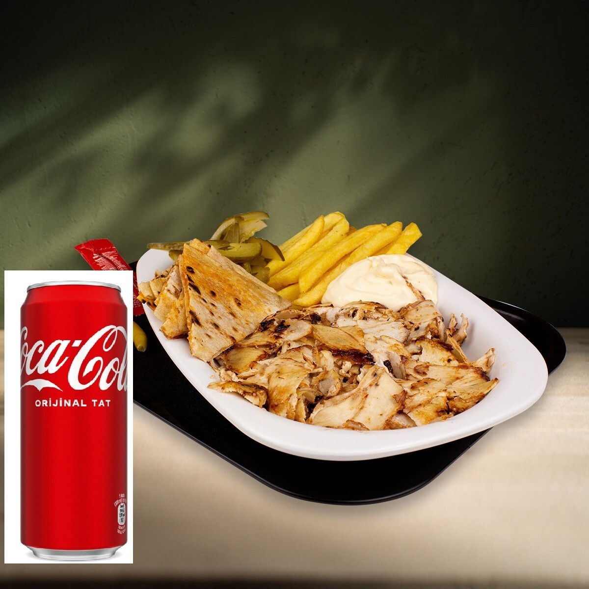 Porsiyon Döner+(150 gr)+Coca Cola