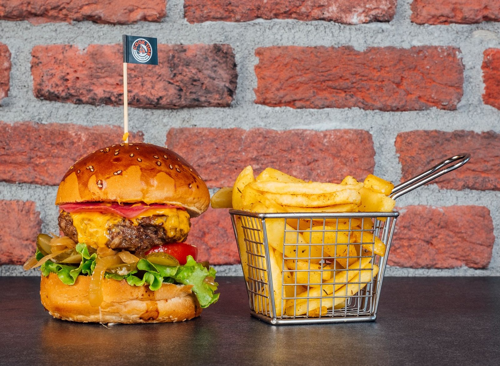 Jambon & Cheddar Burger