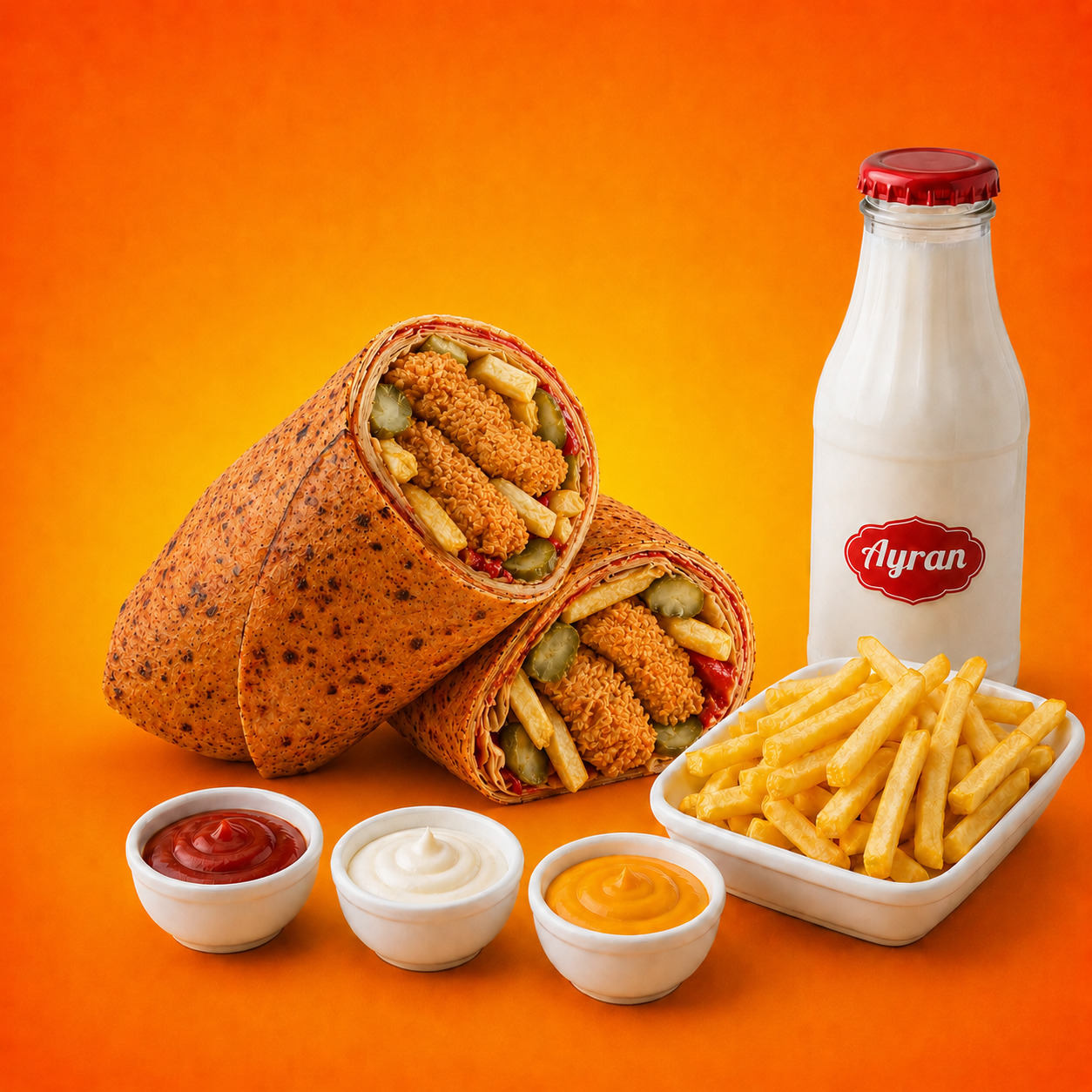 Mega Burrito Menü