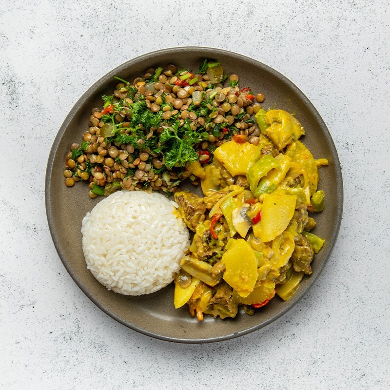 Ananaslı Dana Bonfile (1723,7 KCal)