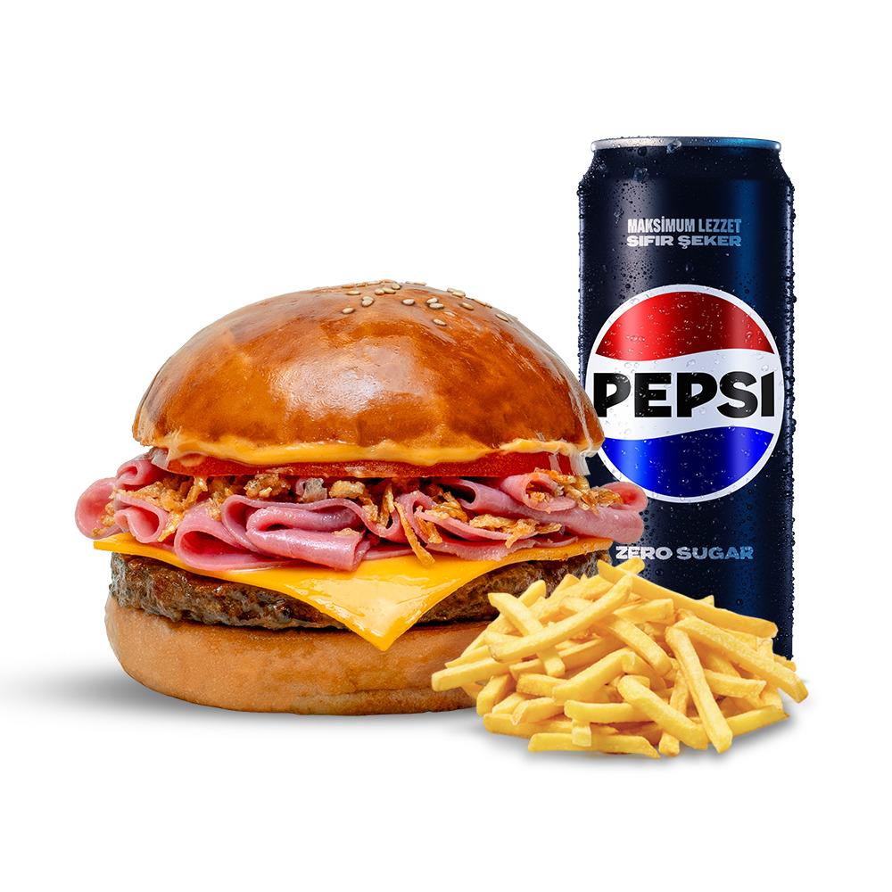 Packet Burger Menü