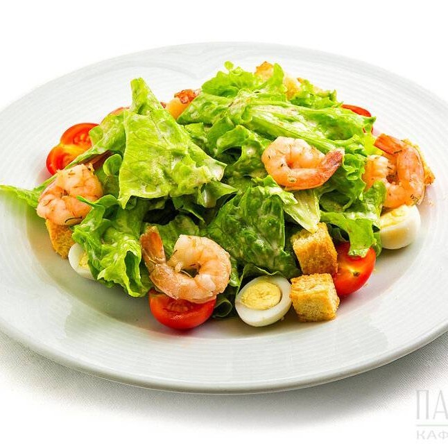 Karidesli Sezar Salatası