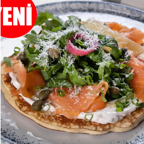Füme Somonlu Pankek