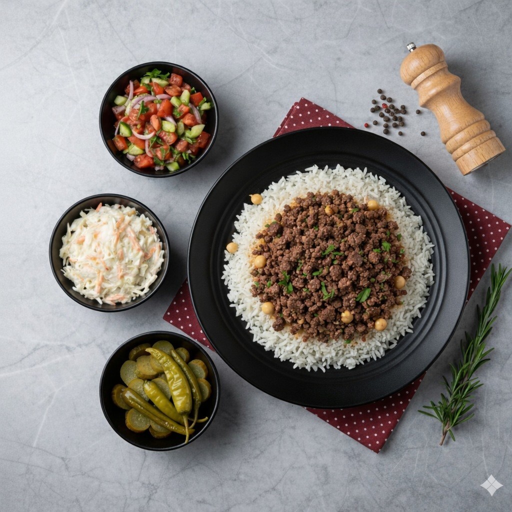 Pilav Üstü Kavurulmuş Dana Kıyma