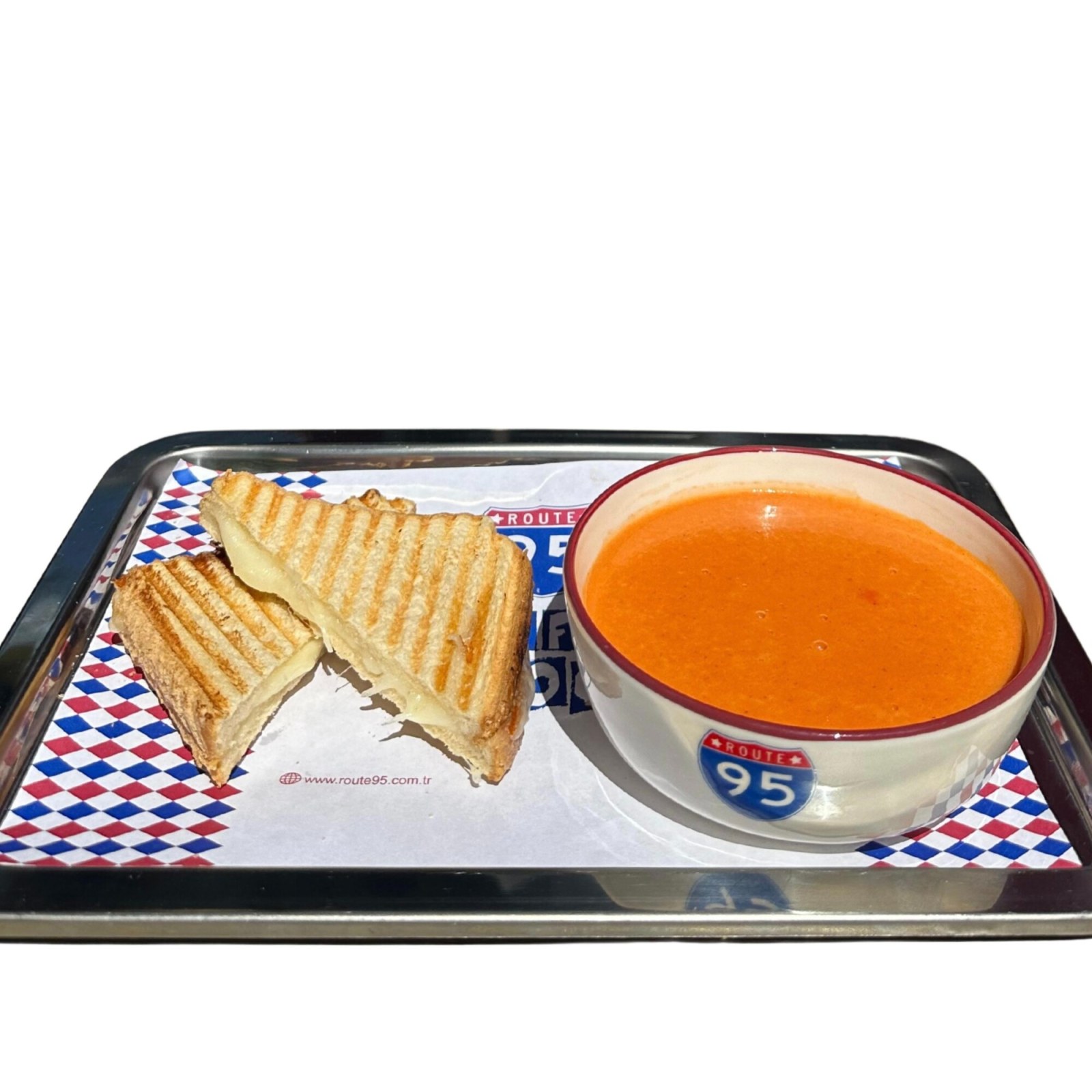 Domates Çorbası&Peynirli Kare Tost