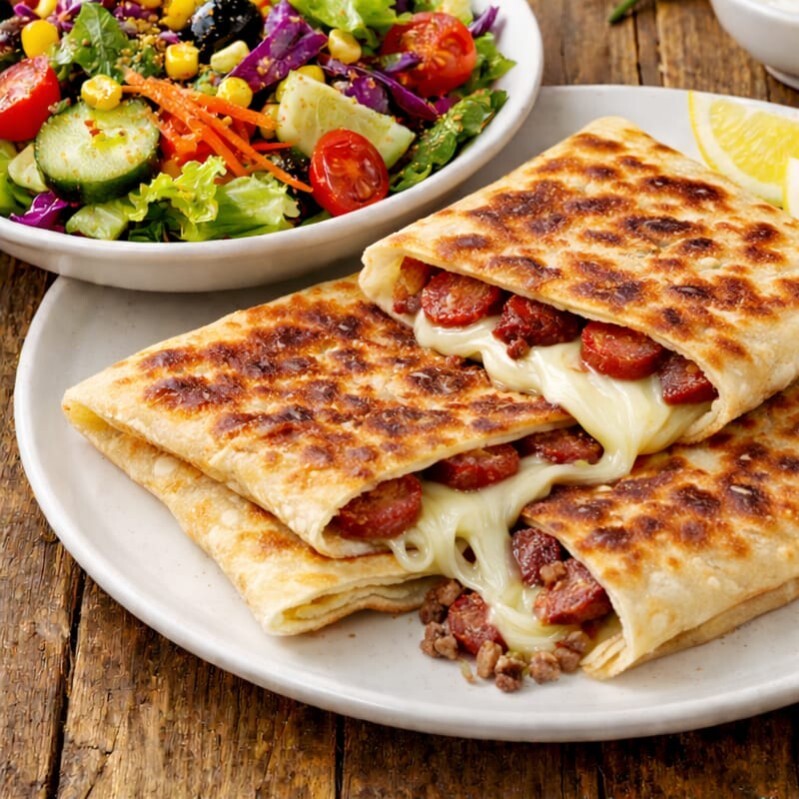 Kaşarlı Sucuklu Gözleme