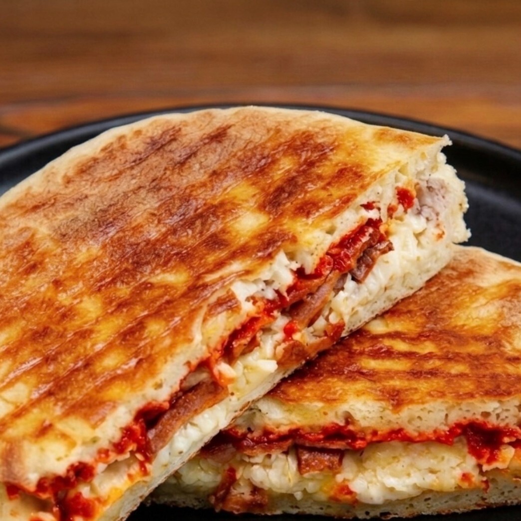 Sucuklu Bazlama Tost
