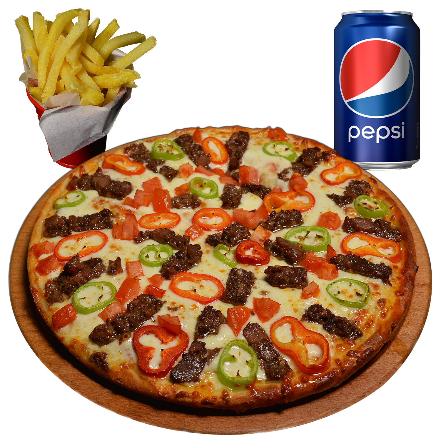 Kavurmalı Pizza (Küçük) Menü