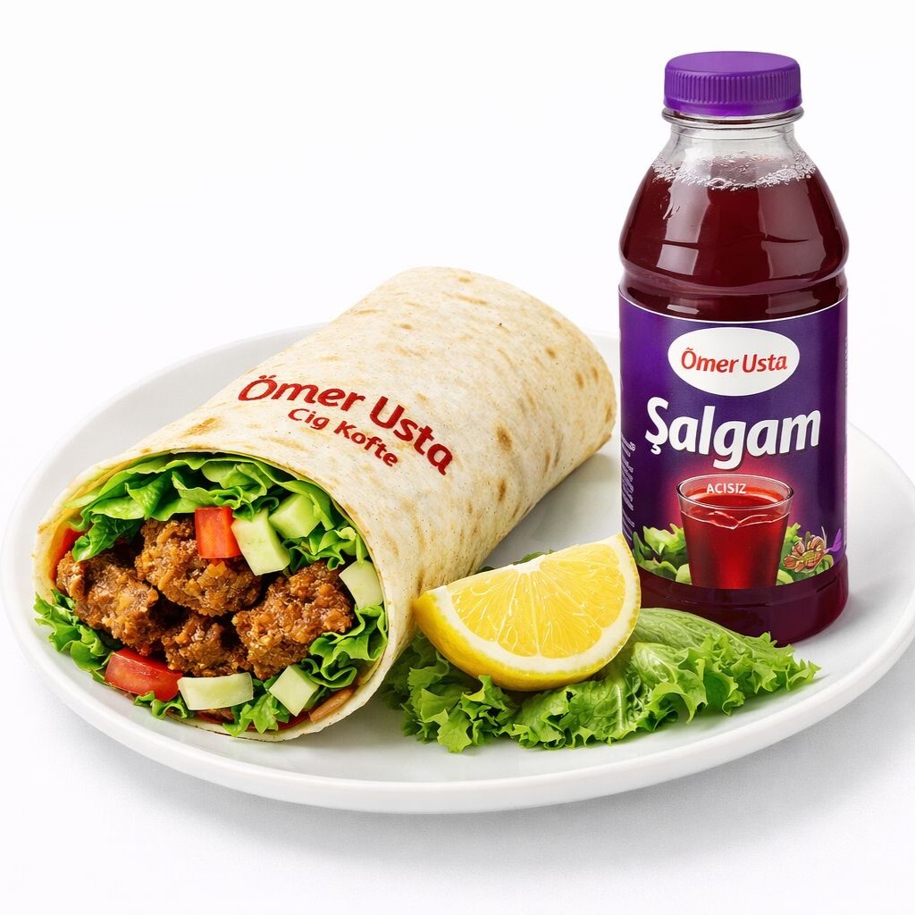 Ultra Mega Çiğ Köfte Dürüm (180 gr) Menü 2