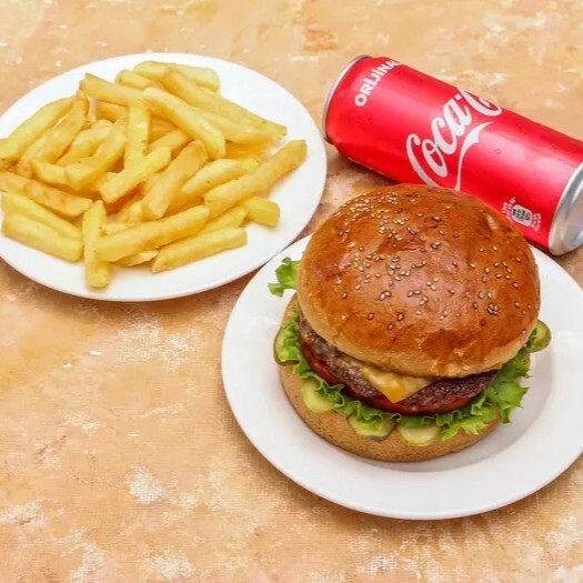 Double Cheeseburger Menü