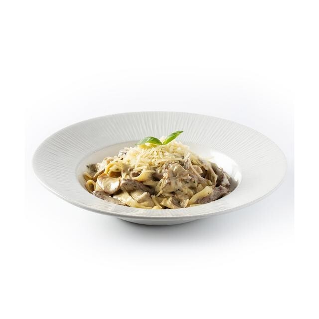 Fettucine Con Carne (120 gr.)