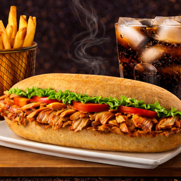 Yarım Sandviç Döner & Patates Kızartması Menü
