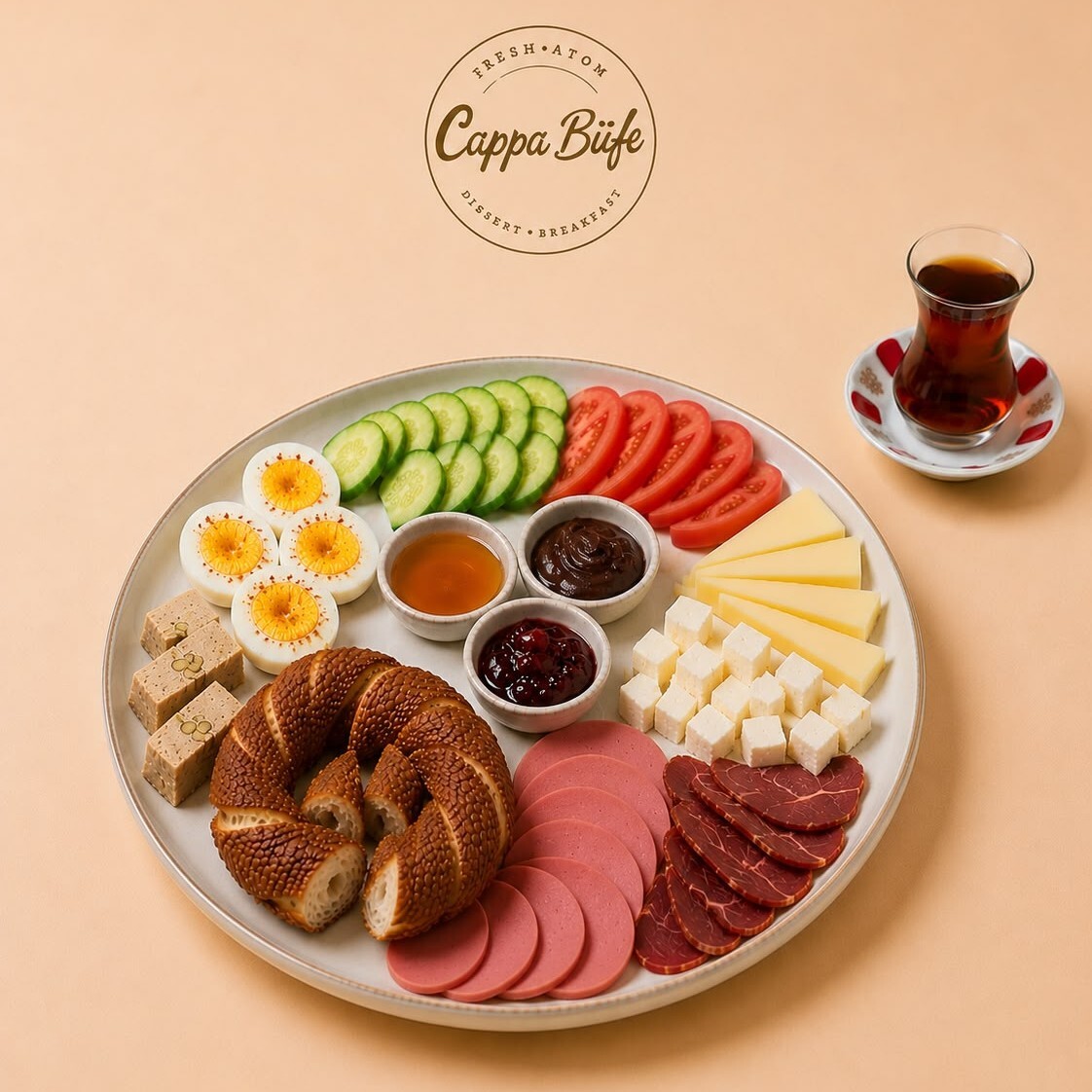 Lüks Kahvaltı Tabağı