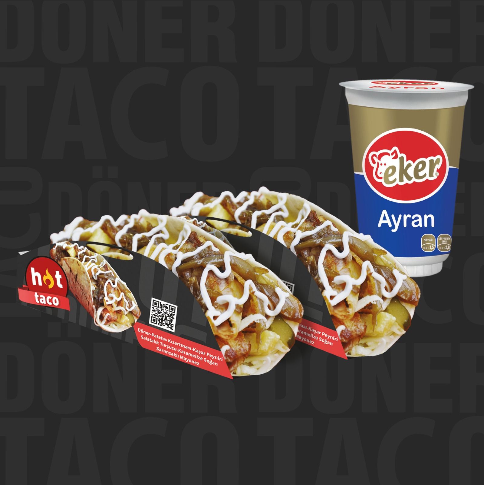 2 li Tavuk Taco Menü