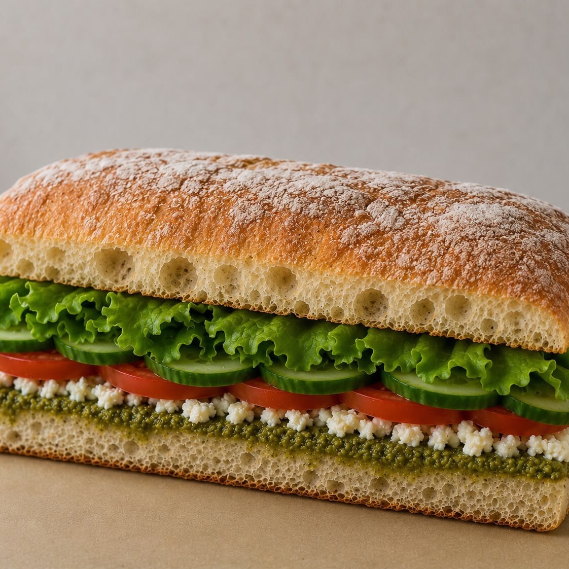 Pesto Peynir Sandviç