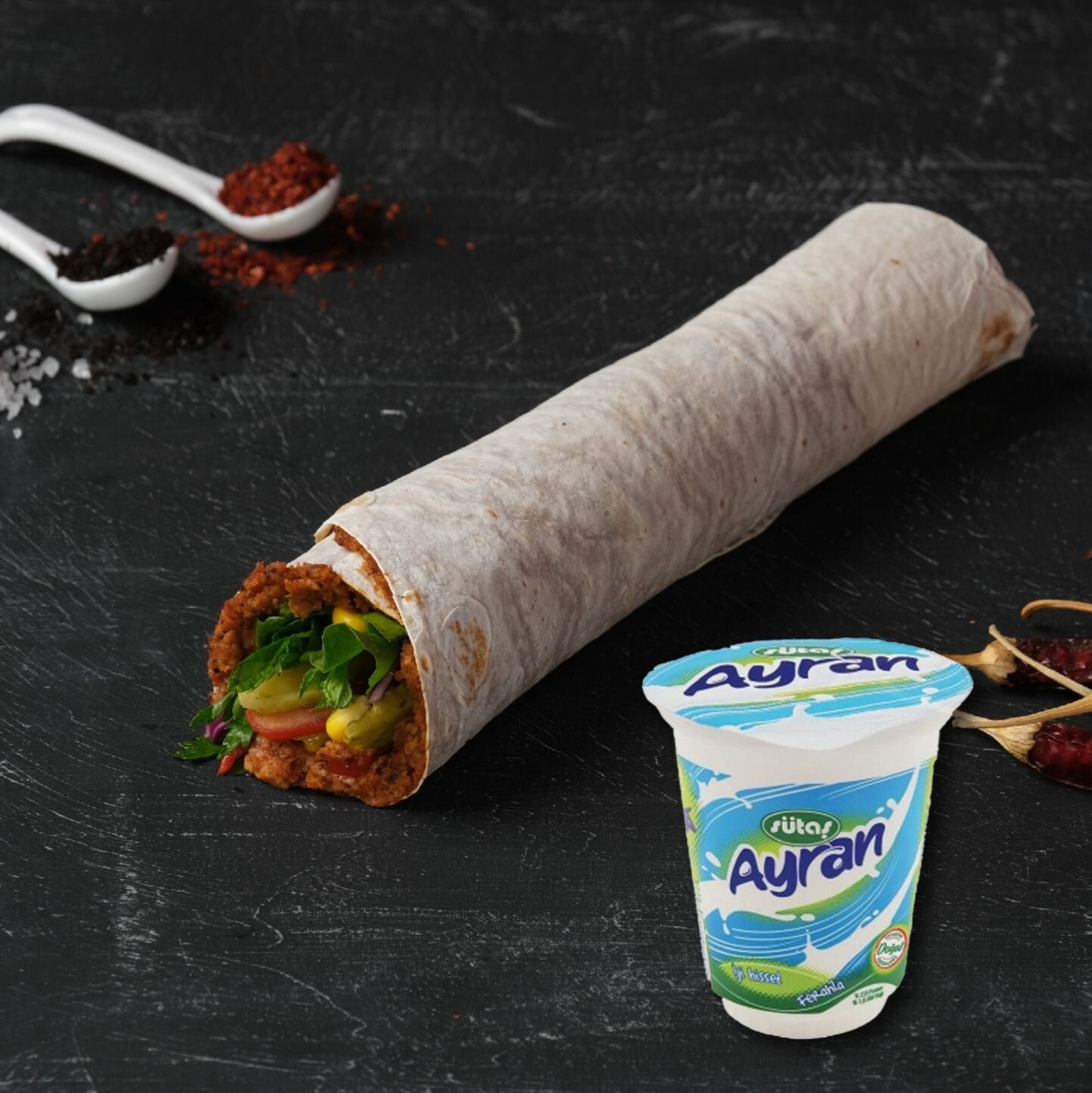 Mega Dürüm 3 Dürüm+3 K. Ayran
