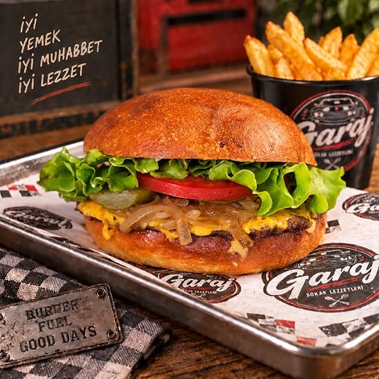 Route 66 (120gr köfte) + Patates