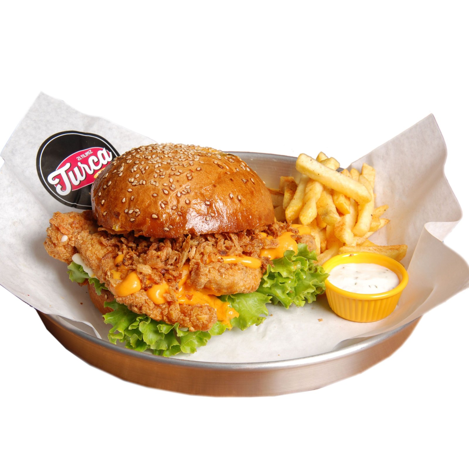 Cipallo Pollo Tavuk Burger + 330 ml Coca-cola