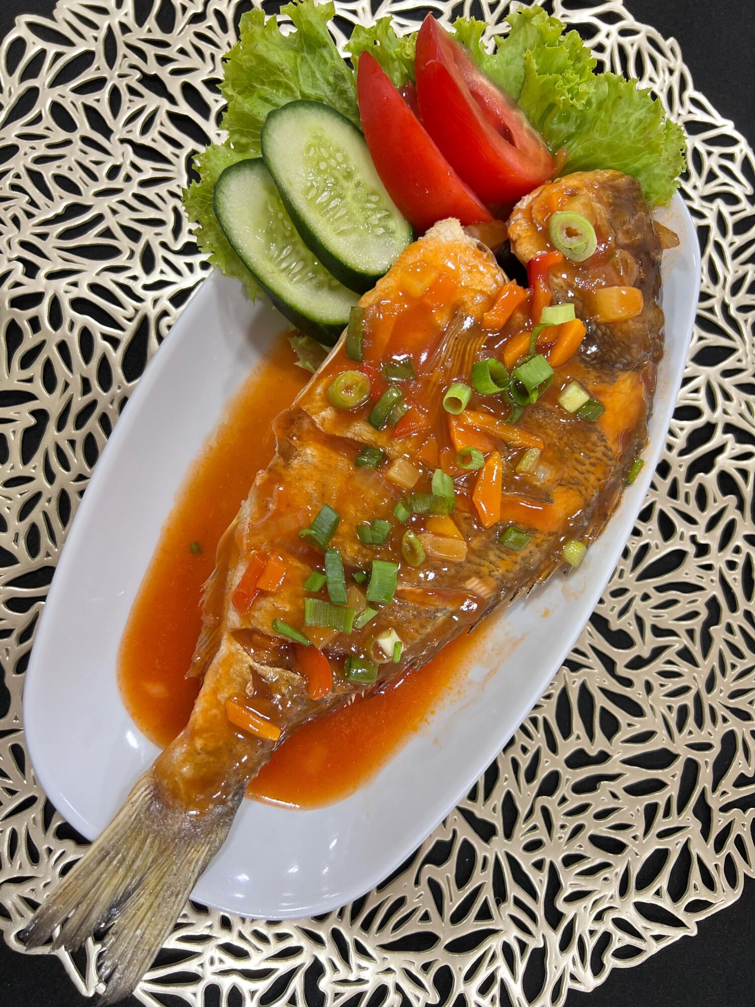 Ikan Goreng Saos Asam Manis