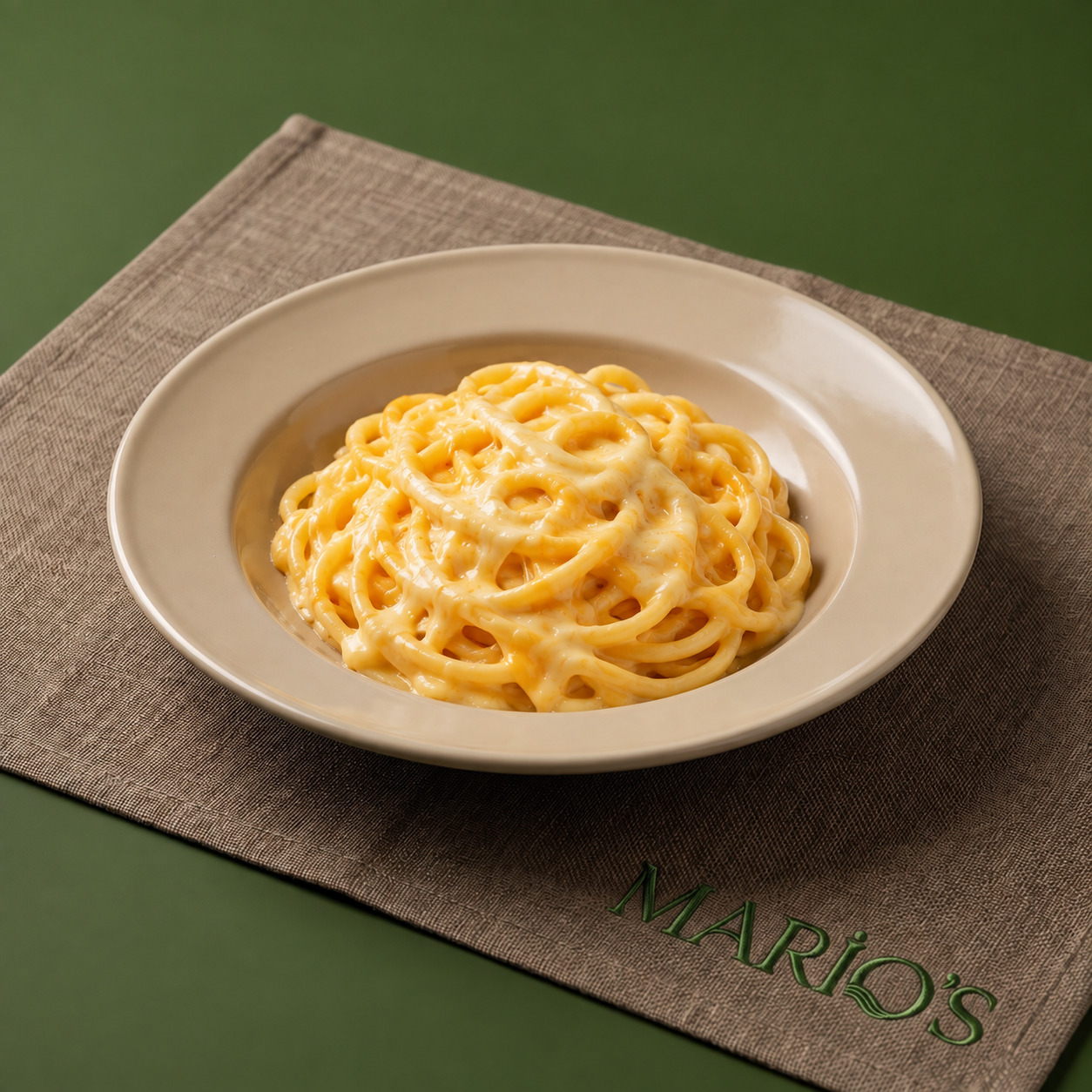 Cheddar Soslu Spagetti