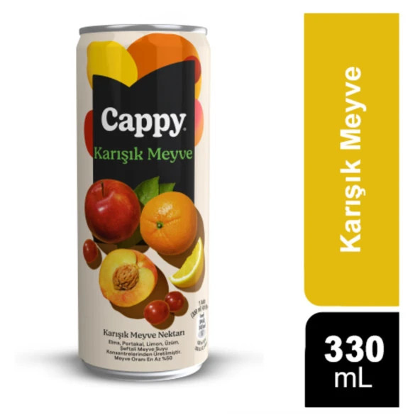 Cappy Karışık Meyve Nektarı Kutu 330 ML