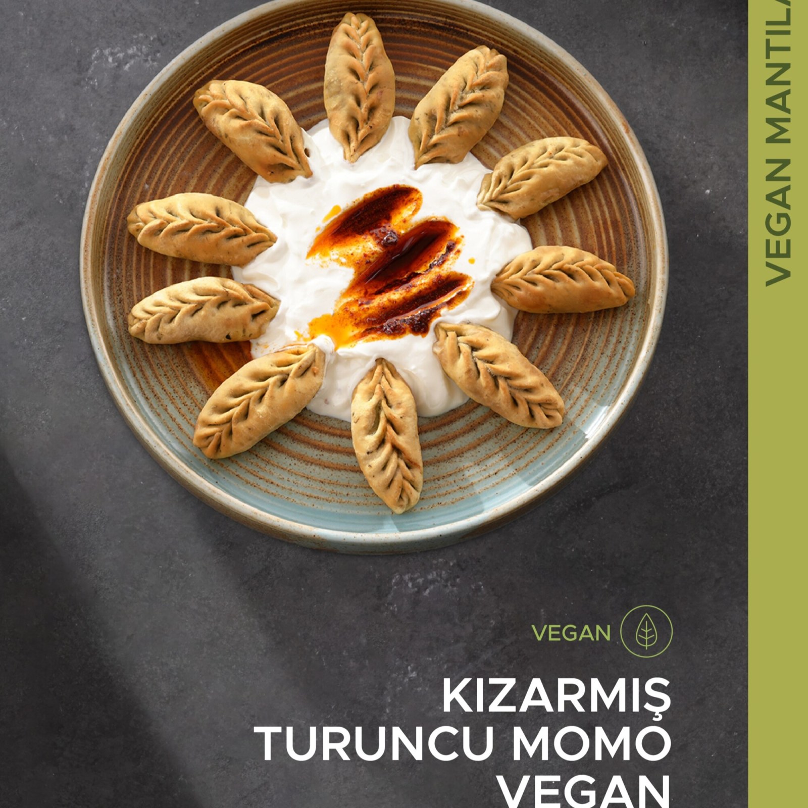 Kızarmış Turuncu Momo (Vegan)