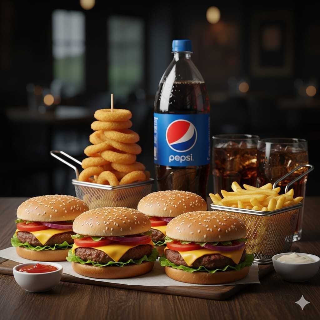 Ramazan 4 kişilik Classic Burger Menü